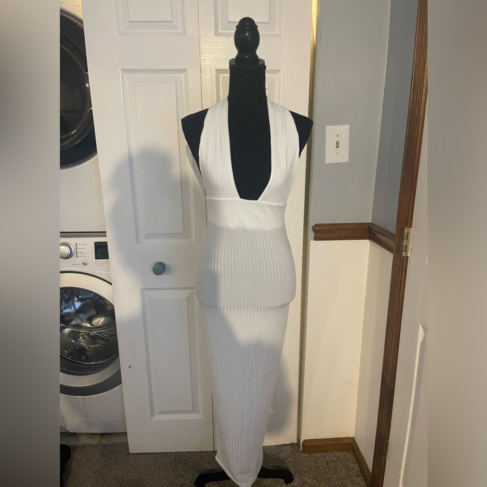 Medium whites long dress maxi never worn
